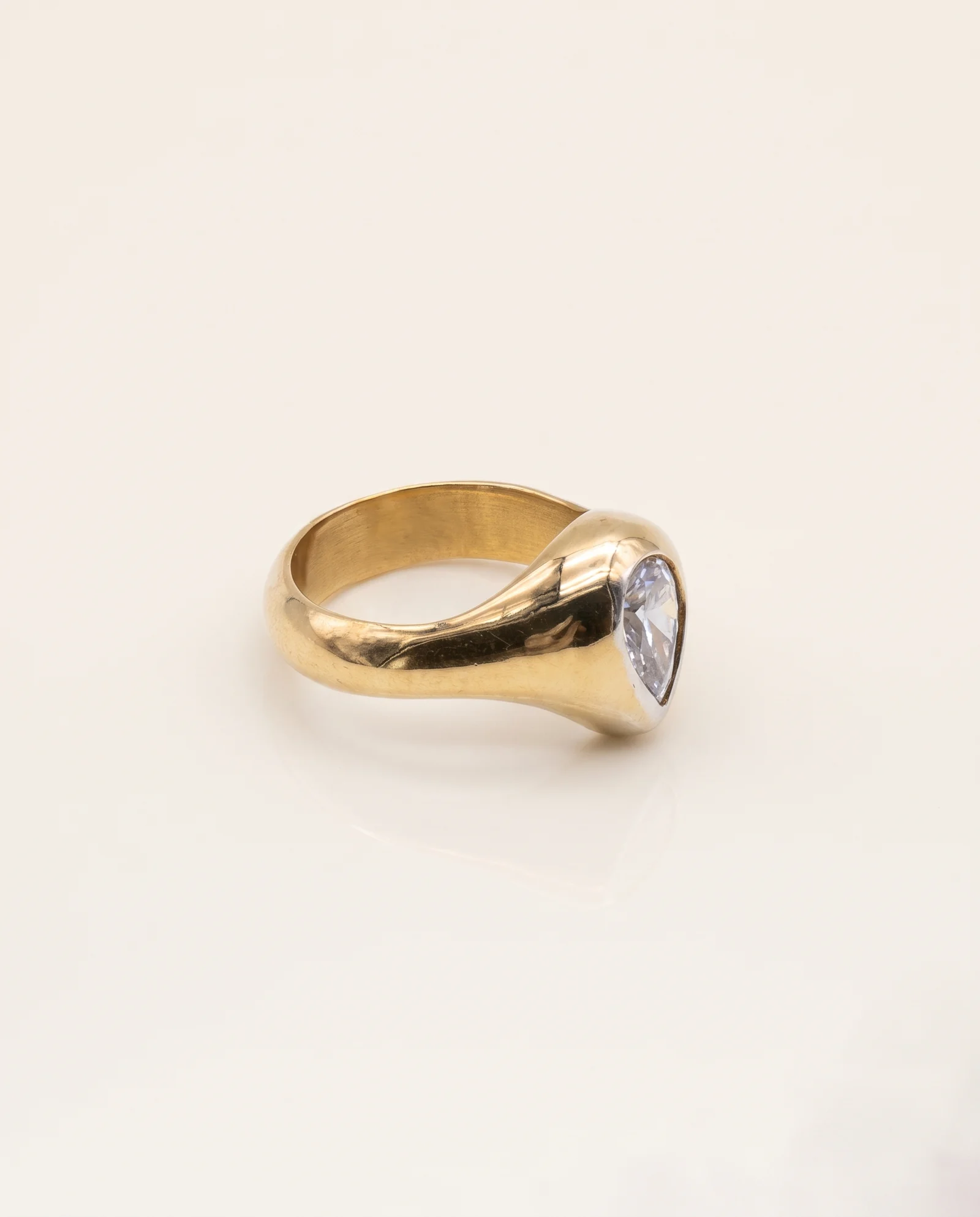 Éclat d'Or, bague or jaune, pièce unique MILLE 618 N° 016