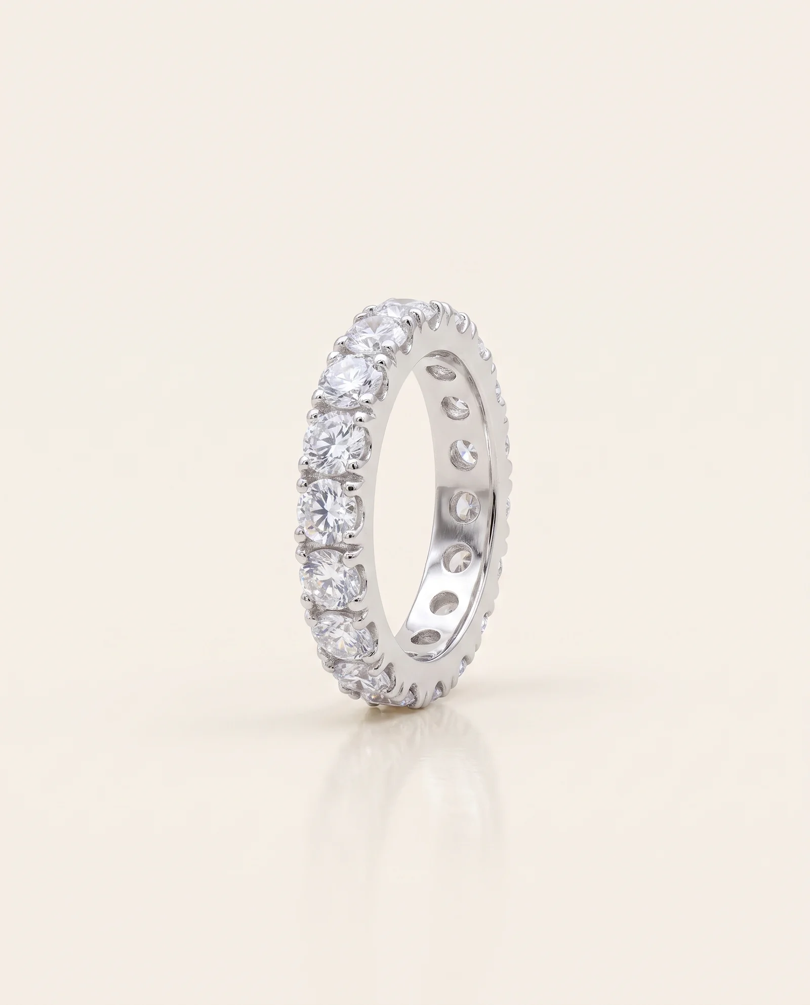 Éternité, alliance métal blanc, pièce unique MILLE 618 N° 020